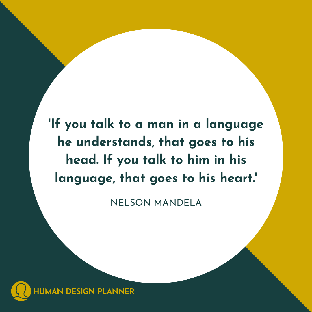 If you talk to a man